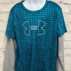 Boys Under Armour 2-Fer Long Sleeve Shirt